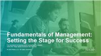 Fundamentals of Management: Setting the Stage for Success