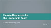 Human Resources for the Leadership Team