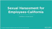 Sexual Harassment for Employees-California