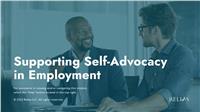 Supporting Self-Advocacy in Employment