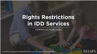 Rights Restrictions in IDD Services