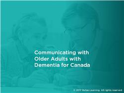 Communicating with Older Adults with Dementia for Canada