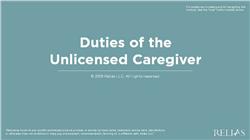 Duties of the Unlicensed Caregiver