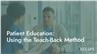 Patient Education: Using the Teach-Back Method