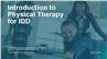 Introduction to Physical Therapy for IDD