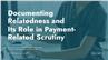 Documenting Relatedness and Its Role in Payment-Related Scrutiny