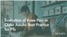 Evaluation of Knee Pain in Older Adults: Best Practice for PTs